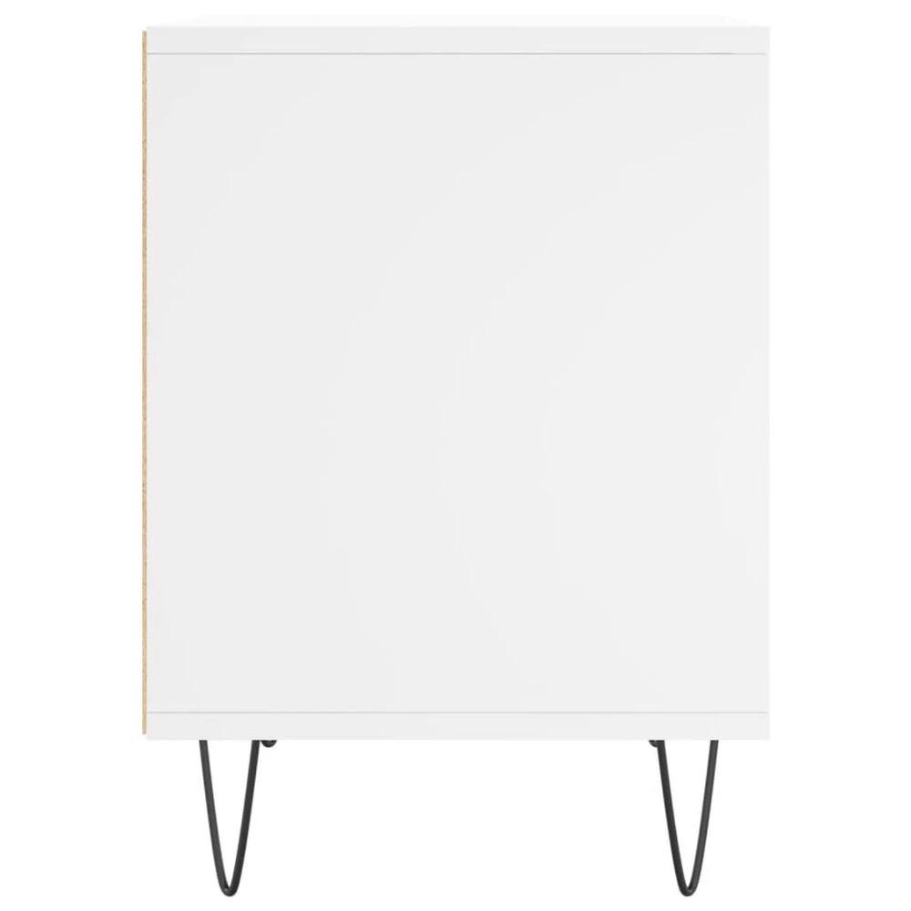Bedside Cabinet White 40x35x50 cm vidaXL Engineered Wood by vidaXL