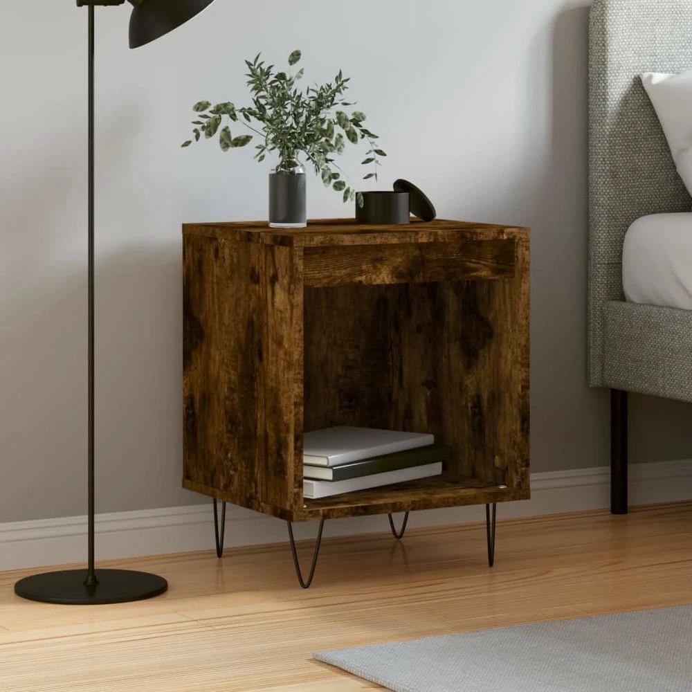 Bedside Cabinet White 40x35x50 cm vidaXL Engineered Wood by vidaXL