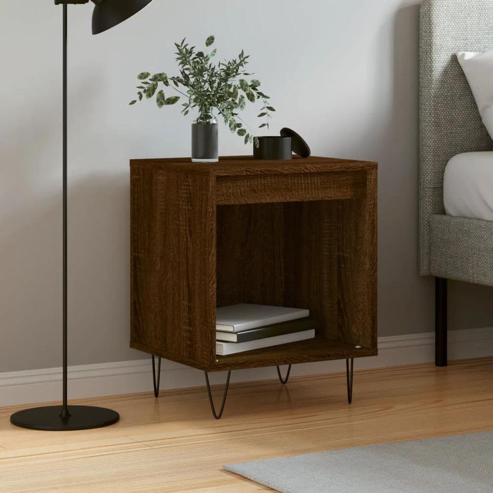 Bedside Cabinet White 40x35x50 cm vidaXL Engineered Wood by vidaXL