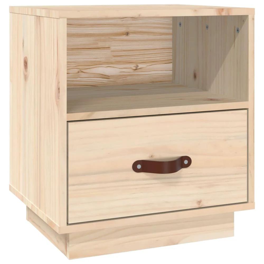 Bedside Cabinet 40x34x45 cm vidaXL Solid Wood Pine by vidaXL