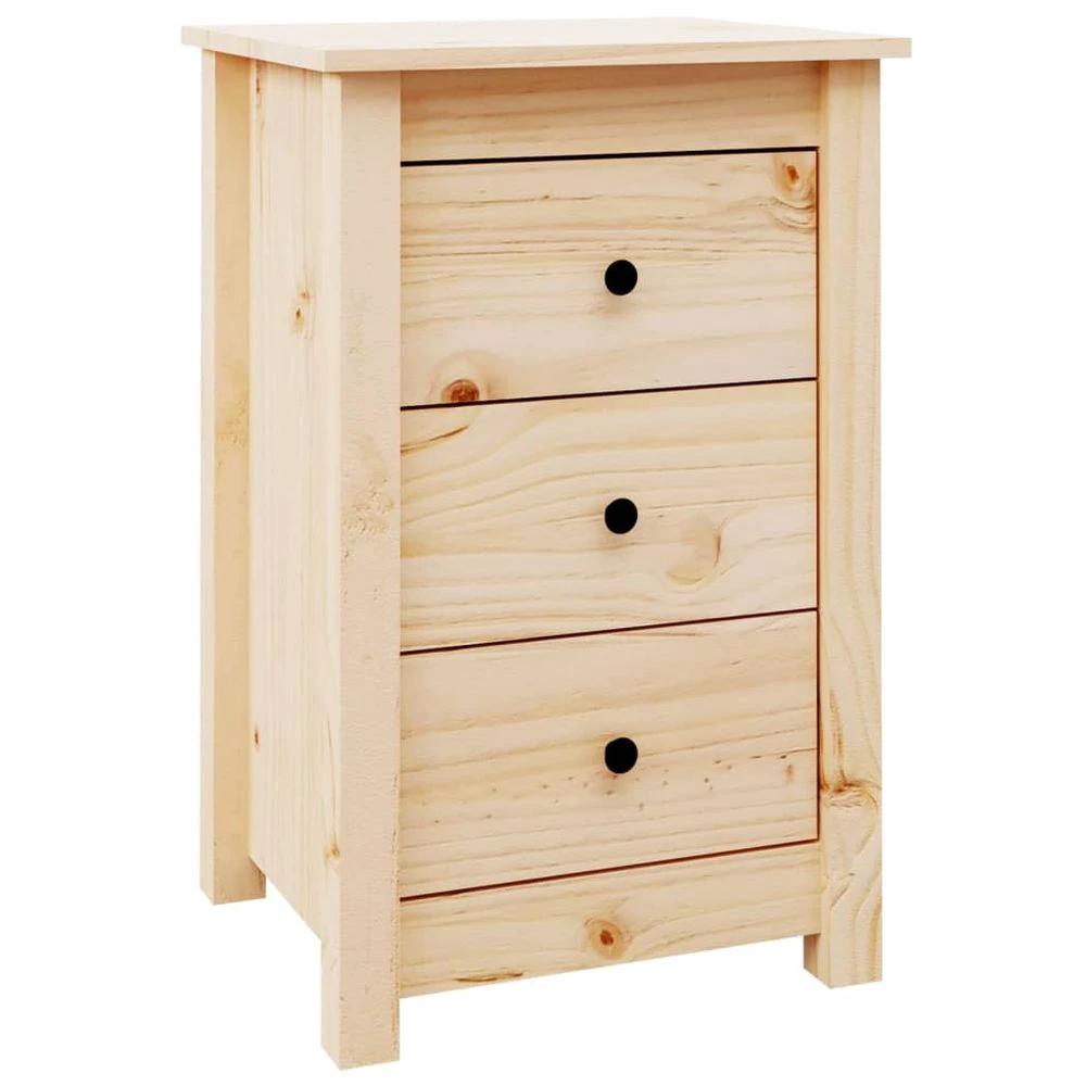vidaXL Bedside Cabinet 40x35x61.5 cm vidaXL Solid Wood Pine - Nightstands Bedside Table