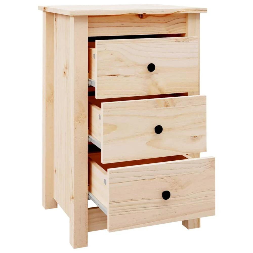 vidaXL Bedside Cabinet 40x35x61.5 cm vidaXL Solid Wood Pine - Nightstands Bedside Table
