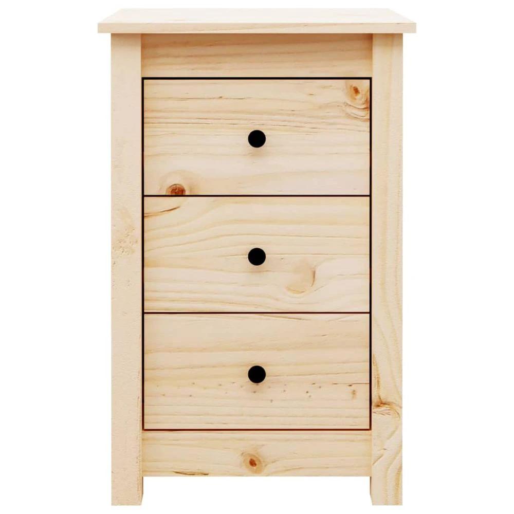 vidaXL Bedside Cabinet 40x35x61.5 cm vidaXL Solid Wood Pine - Nightstands Bedside Table