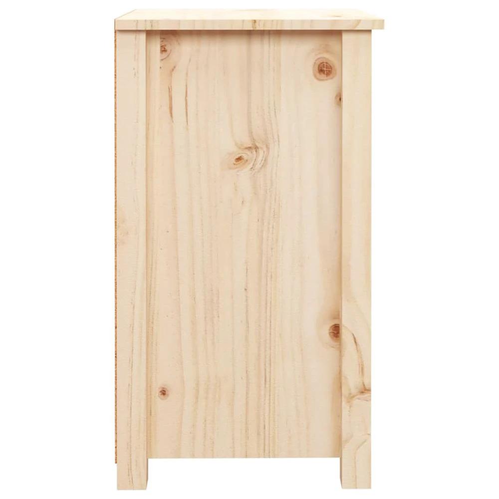 vidaXL Bedside Cabinet 40x35x61.5 cm vidaXL Solid Wood Pine - Nightstands Bedside Table