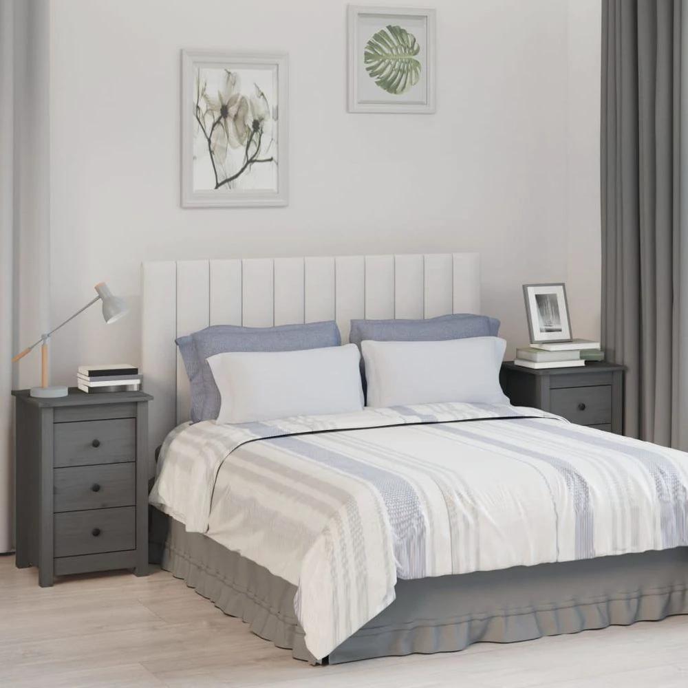 vidaXL Bedside Cabinet 40x35x61.5 cm vidaXL Solid Wood Pine - Nightstands Bedside Table