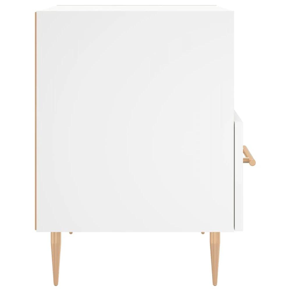 vidaXL Bedside Cabinet White 40x35x47.5 cm vidaXL Engineered Wood - Nightstands Bedside Table