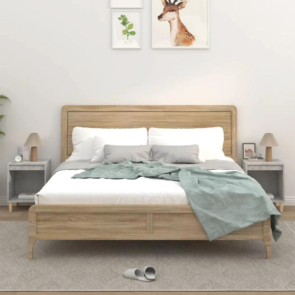 Bedside Cabinet White 40x35x50 cm vidaXL Engineered Wood by vidaXL