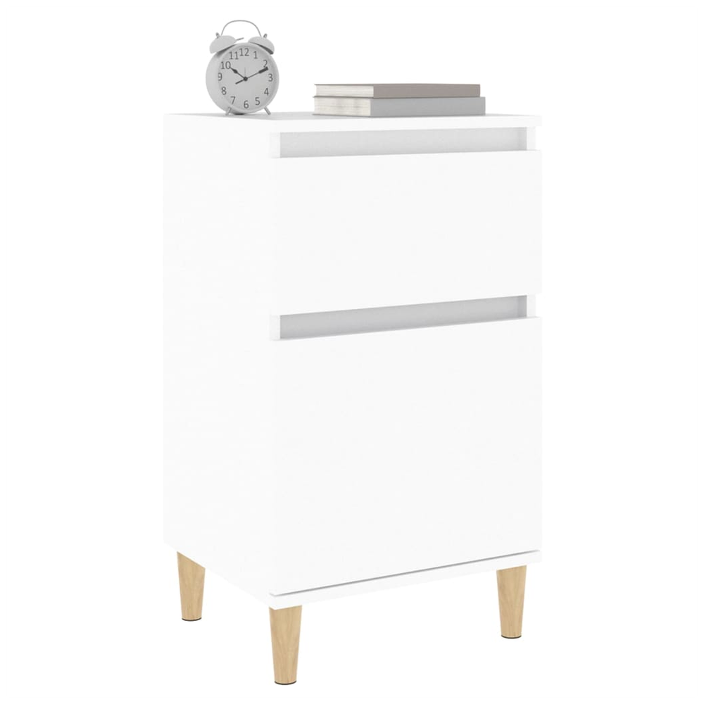 vidaXL Bedside Cabinet White 40x35x70 cm vidaXL - Nightstands Bedside Table