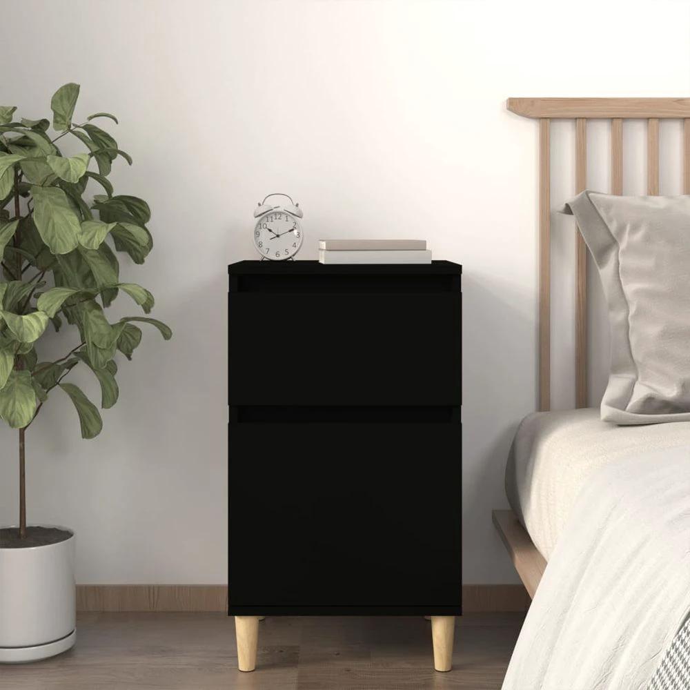vidaXL Bedside Cabinet White 40x35x70 cm vidaXL - Nightstands Bedside Table