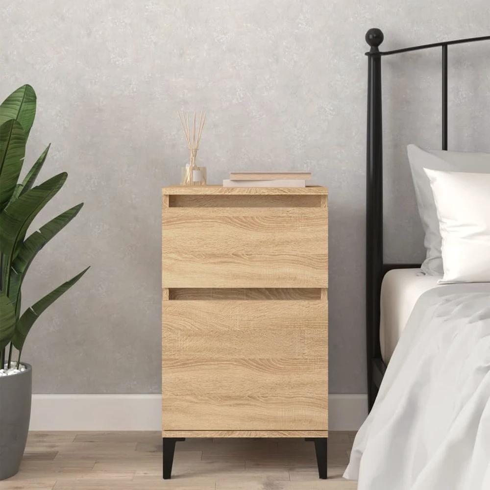 vidaXL Bedside Cabinet White 40x35x70 cm vidaXL - Nightstands Bedside Table