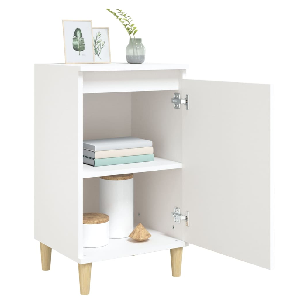 Bedside Cabinet White 40x35x70 cm vidaXL Engineered Wood by vidaXL