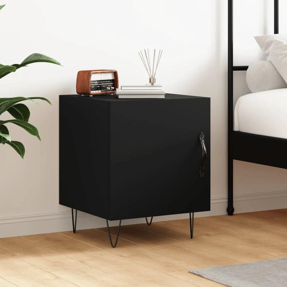 Bedside Cabinet White 40x40x50 cm vidaXL Engineered Wood by vidaXL