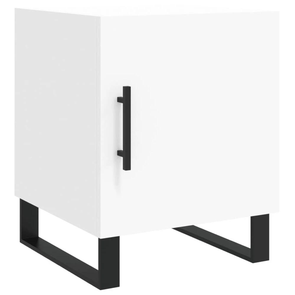 vidaXL Bedside Cabinet White 40x40x50 cm vidaXL Engineered Wood - Nightstands Bedside Table