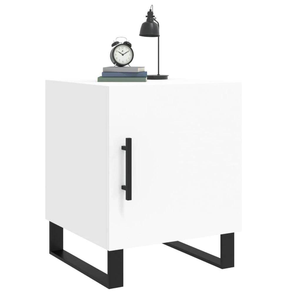 vidaXL Bedside Cabinet White 40x40x50 cm vidaXL Engineered Wood - Nightstands Bedside Table
