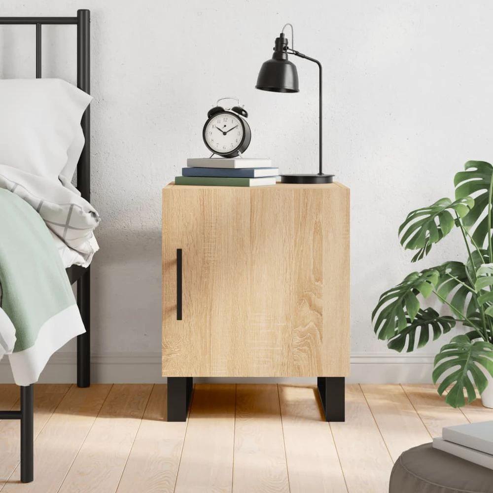 vidaXL Bedside Cabinet White 40x40x50 cm vidaXL Engineered Wood - Nightstands Bedside Table