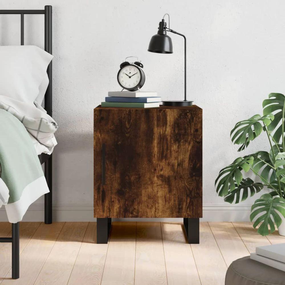vidaXL Bedside Cabinet White 40x40x50 cm vidaXL Engineered Wood - Nightstands Bedside Table
