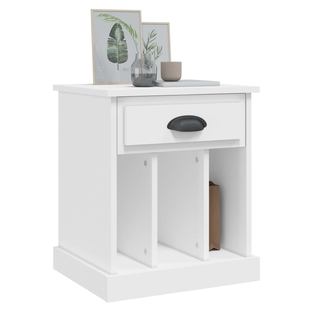 Bedside Cabinet White 43x36x50 cm vidaXL by vidaXL