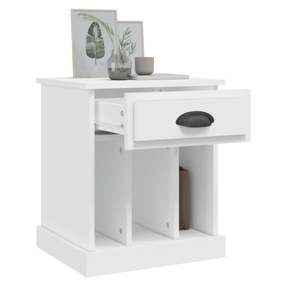 Bedside Cabinet White 43x36x50 cm vidaXL by vidaXL