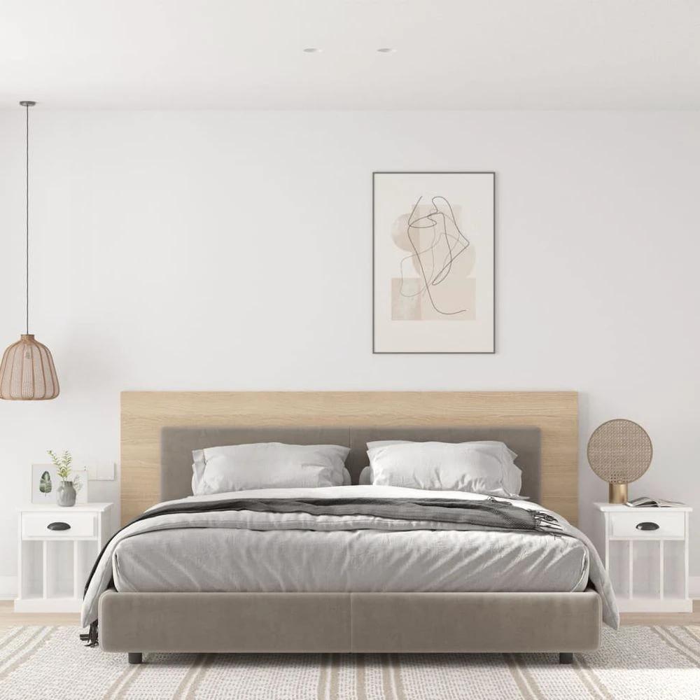 Bedside Cabinet White 43x36x50 cm vidaXL by vidaXL