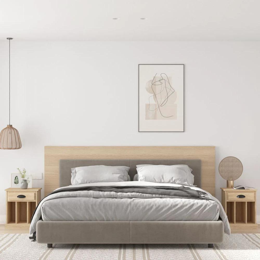 Bedside Cabinet White 43x36x50 cm vidaXL by vidaXL