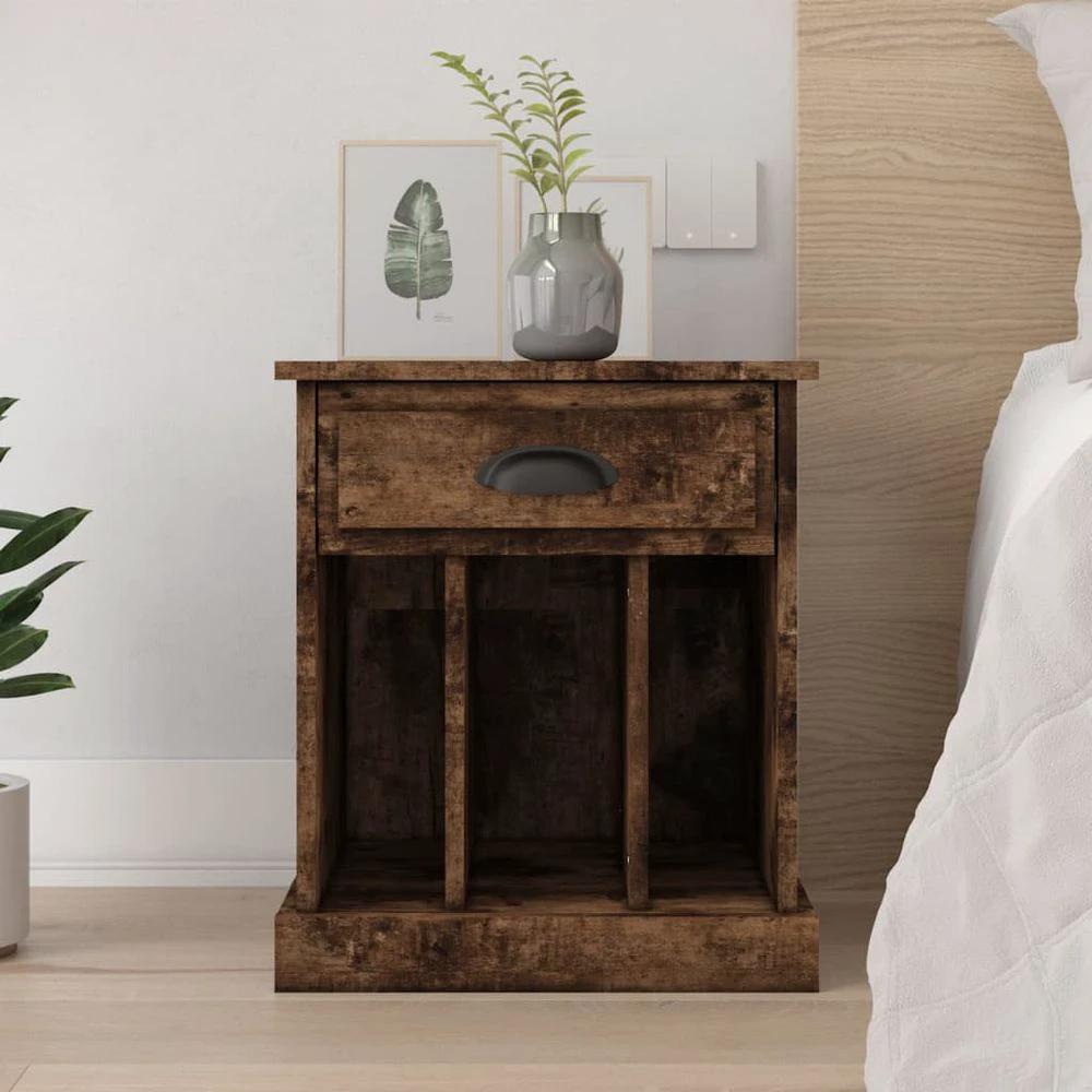 Bedside Cabinet White 43x36x50 cm vidaXL by vidaXL