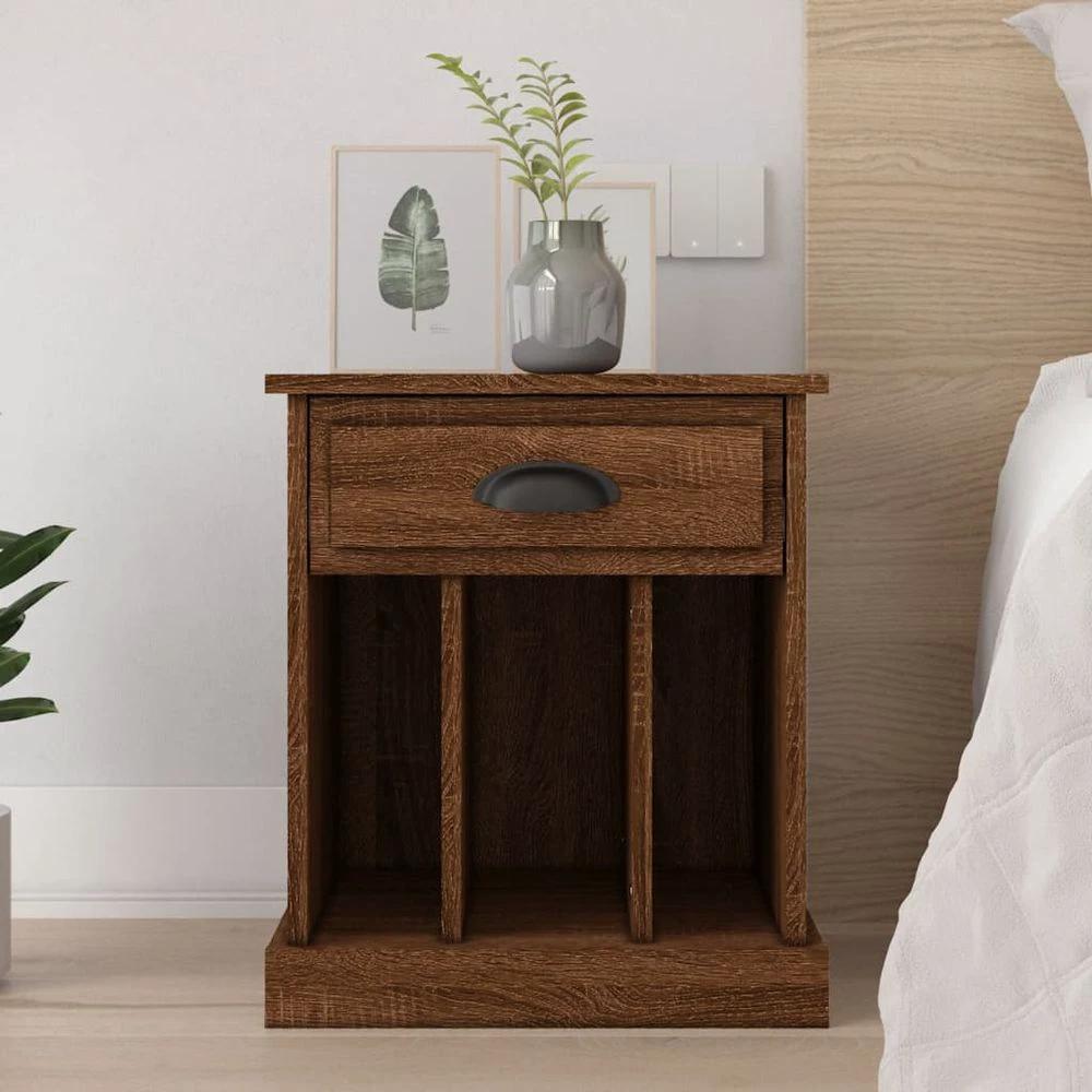 Bedside Cabinet White 43x36x50 cm vidaXL by vidaXL