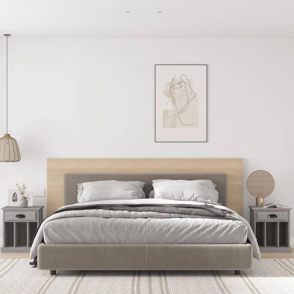Bedside Cabinet White 43x36x50 cm vidaXL by vidaXL