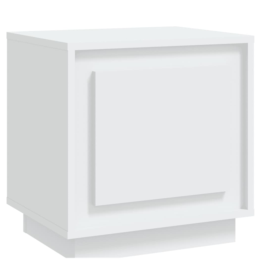 Bedside Cabinet White 44x35x45 cm vidaXL Engineered Wood by vidaXL
