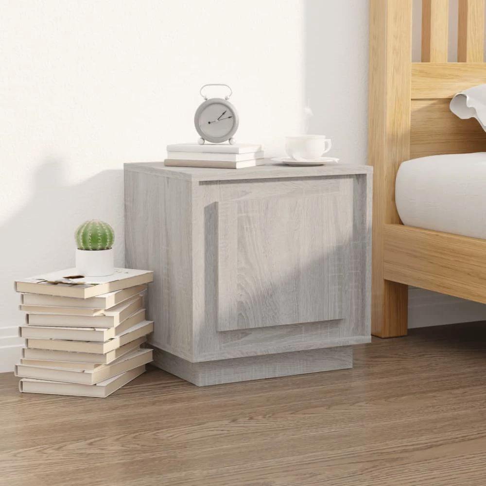 Bedside Cabinet White 44x35x45 cm vidaXL Engineered Wood by vidaXL