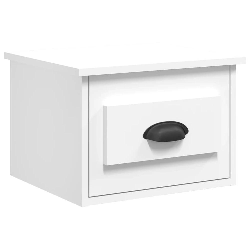 Wall-mounted Bedside Cabinet White 41.5x36x28cm by vidaXL