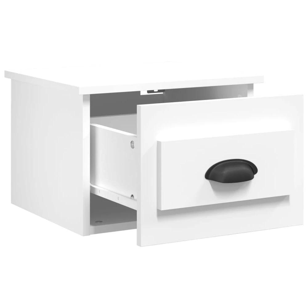 Wall-mounted Bedside Cabinet White 41.5x36x28cm by vidaXL