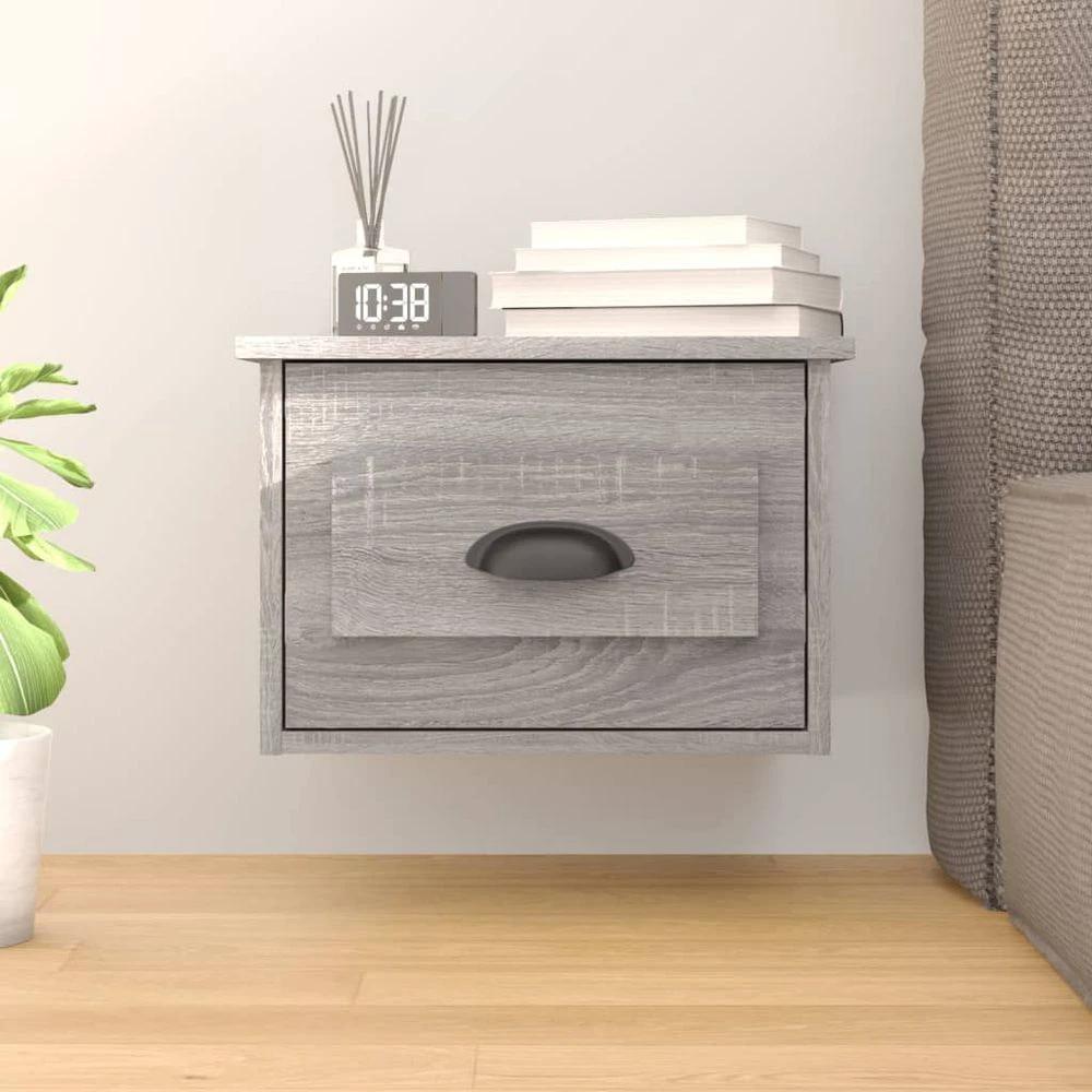 Wall-mounted Bedside Cabinet White 41.5x36x28cm by vidaXL