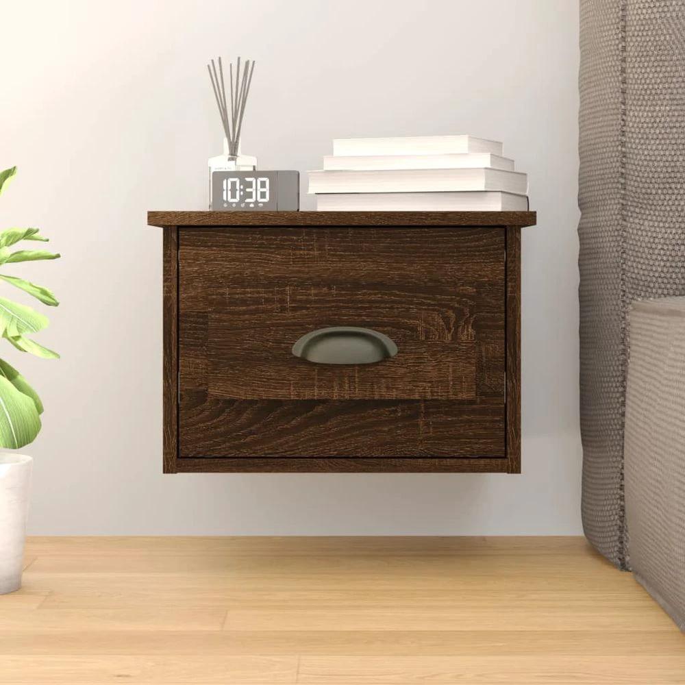 Wall-mounted Bedside Cabinet White 41.5x36x28cm by vidaXL