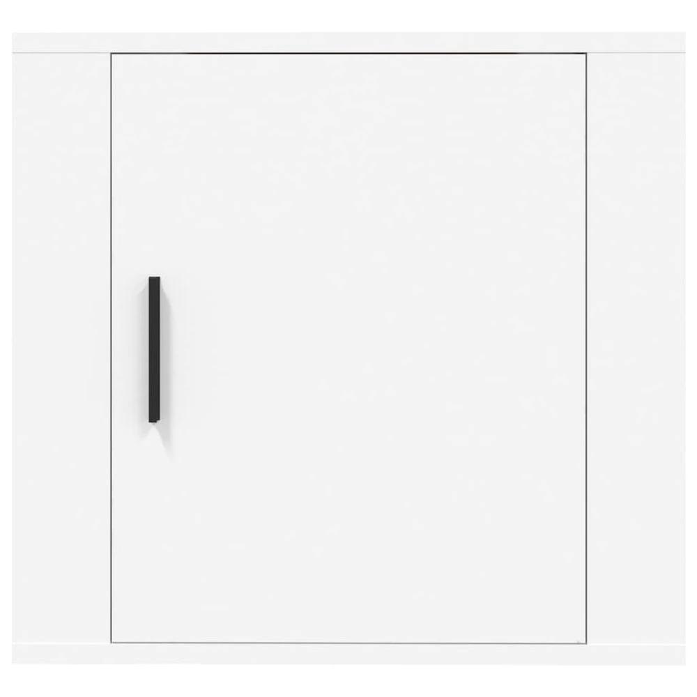 vidaXL Wall-mounted Bedside Cabinet White 50x30x47 cm - Nightstands Bedside Table