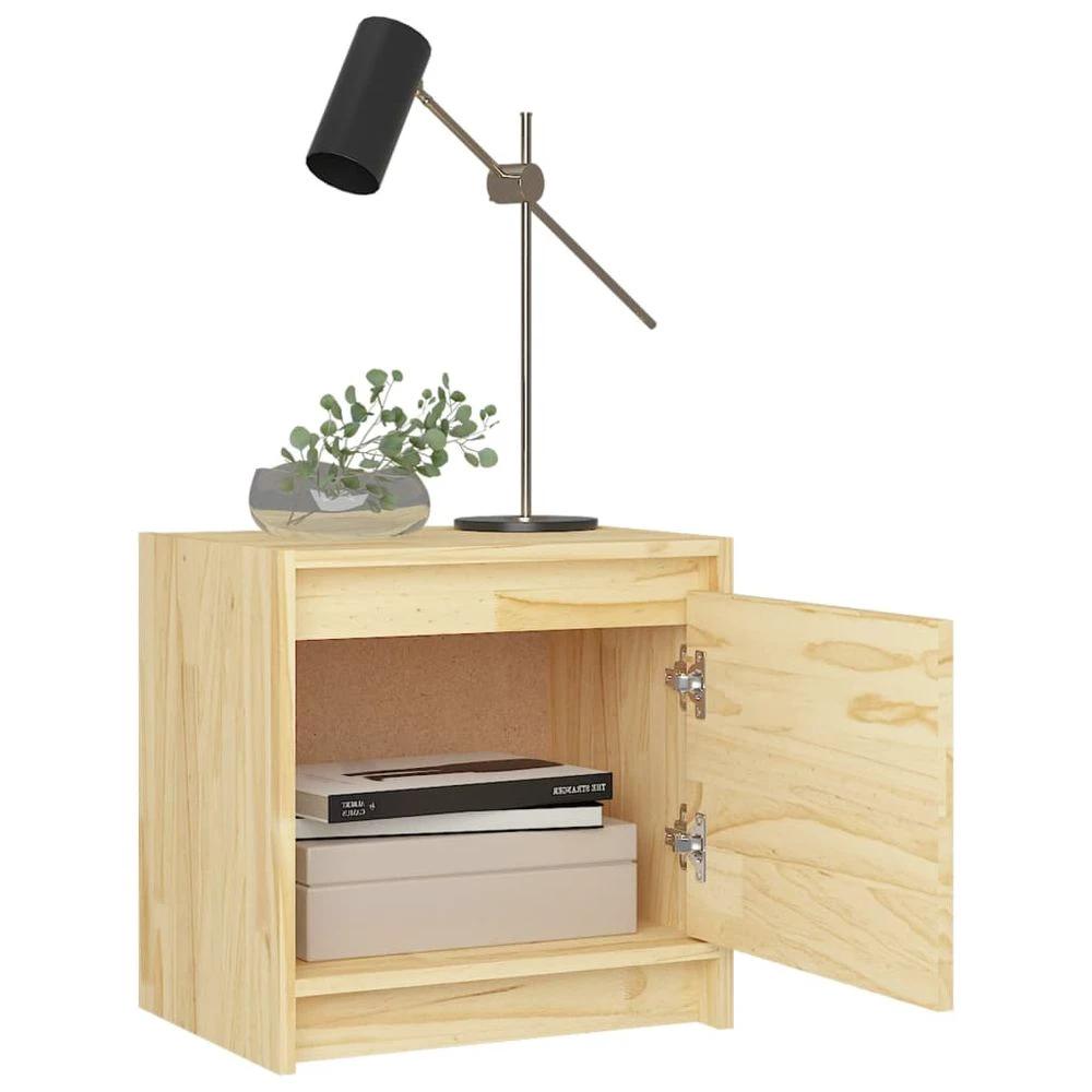 vidaXL Bedside Cabinet 40x30.5x40 cm vidaXL Solid Pinewood - Nightstands Bedside Table