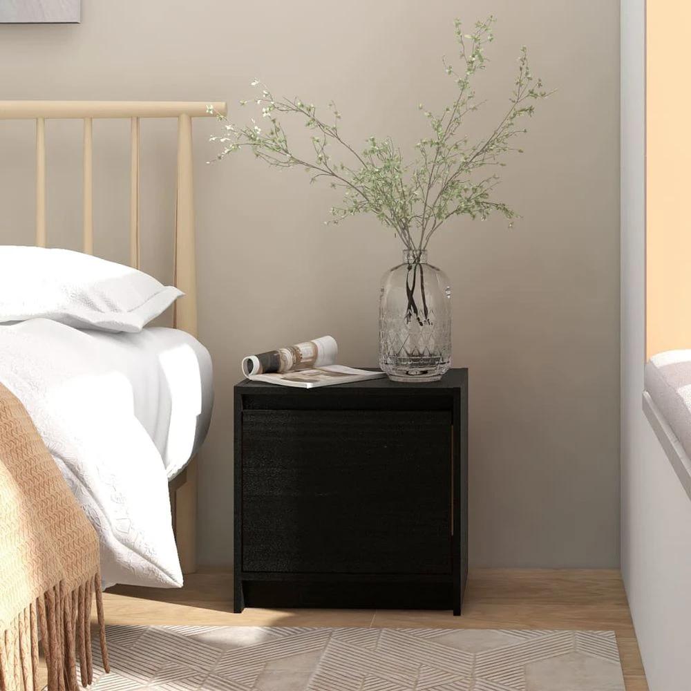 vidaXL Bedside Cabinet 40x30.5x40 cm vidaXL Solid Pinewood - Nightstands Bedside Table