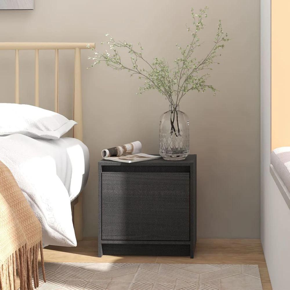 vidaXL Bedside Cabinet 40x30.5x40 cm vidaXL Solid Pinewood - Nightstands Bedside Table