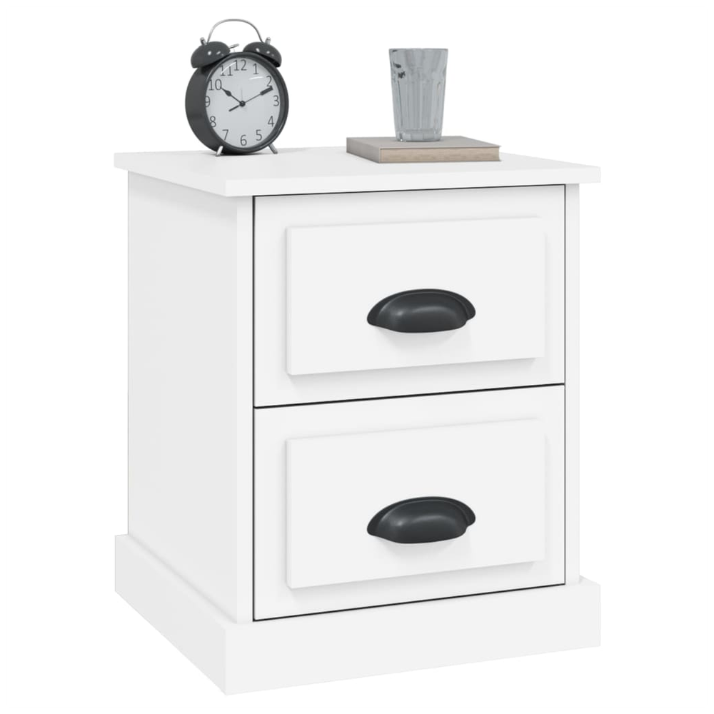 vidaXL Bedside Cabinet White 39x39x47.5 cm vidaXL Engineered Wood - Nightstands Bedside Table