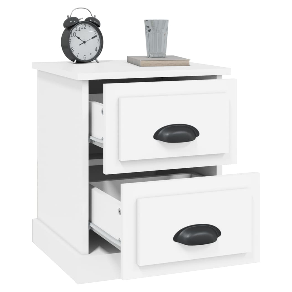 vidaXL Bedside Cabinet White 39x39x47.5 cm vidaXL Engineered Wood - Nightstands Bedside Table
