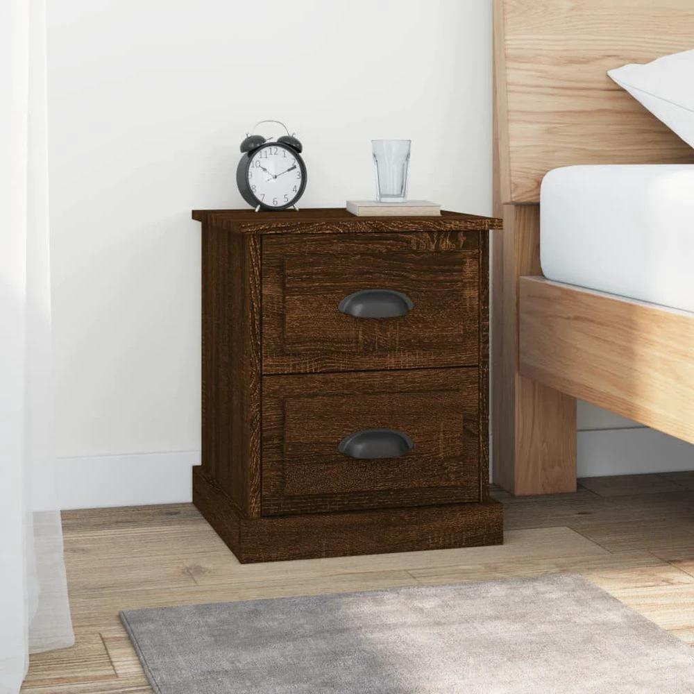 Bedside Cabinet White 39x39x47.5 cm vidaXL Engineered Wood by vidaXL