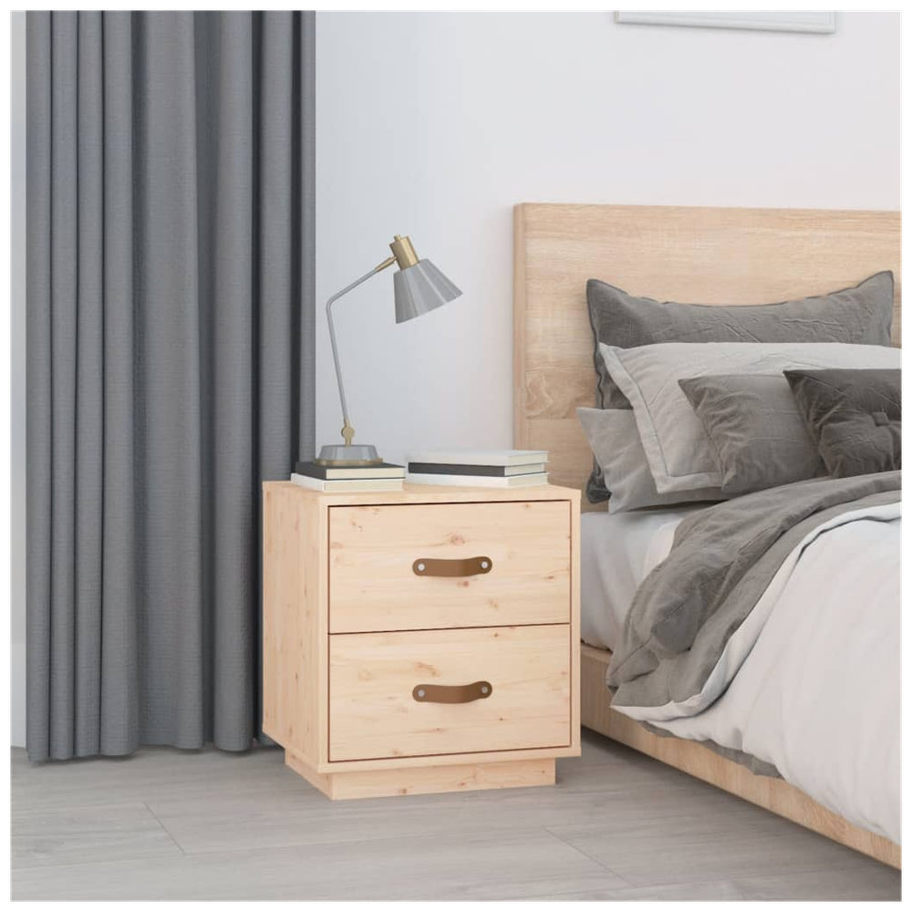 Bedside Cabinets 2 pcs 40x34x45 cm vidaXL Solid Wood Pine by vidaXL