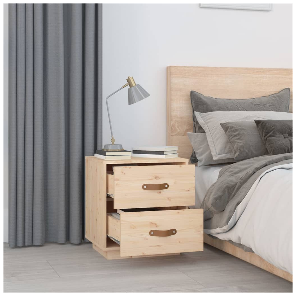 Bedside Cabinets 2 pcs 40x34x45 cm vidaXL Solid Wood Pine by vidaXL