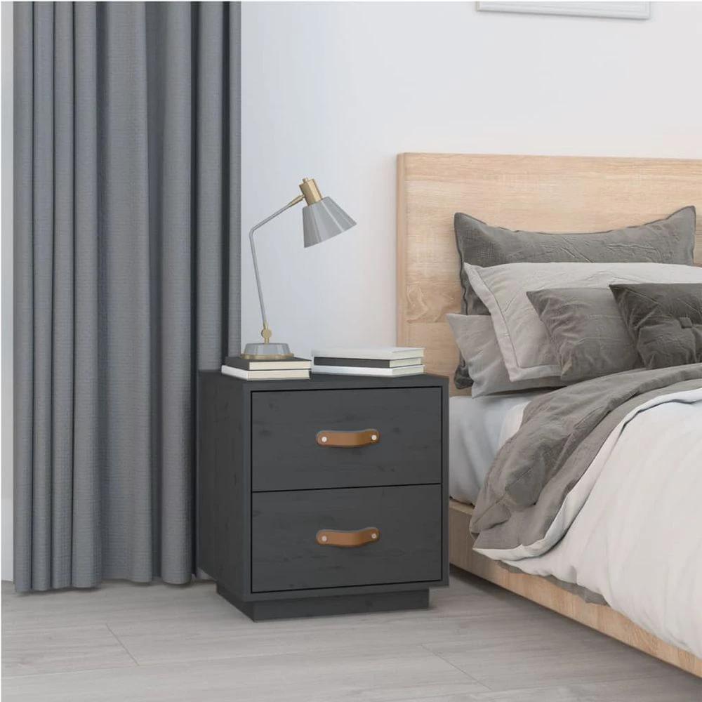 Bedside Cabinets 2 pcs 40x34x45 cm vidaXL Solid Wood Pine by vidaXL