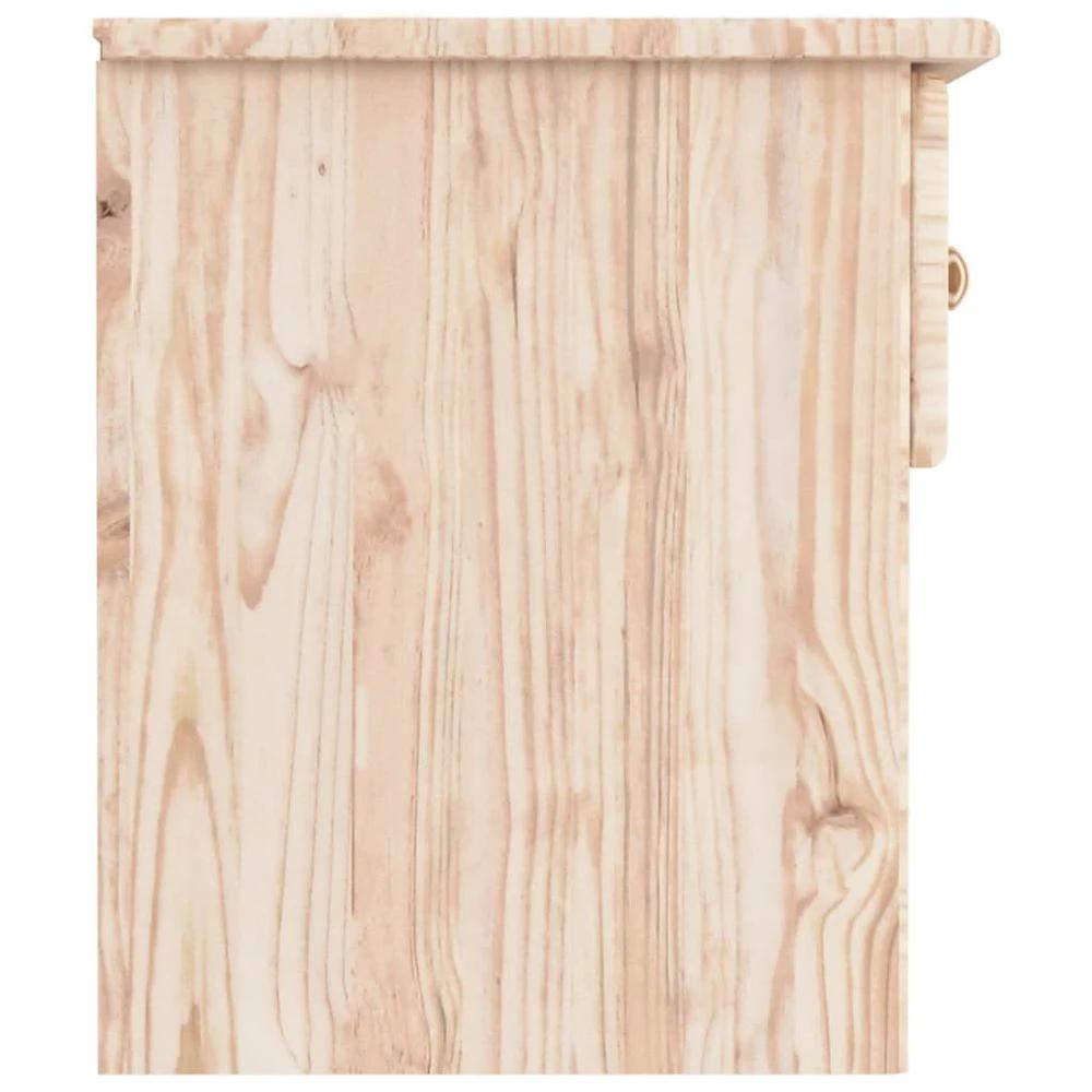 vidaXL Bedside Cabinet ALTA 41x35x41 cm vidaXL Solid Wood Pine - Nightstands Bedside Table