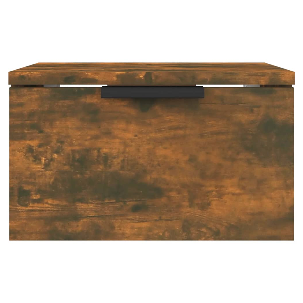 Wall-mounted Bedside Cabinet Smoked Oak 34x30x20 cm by vidaXL