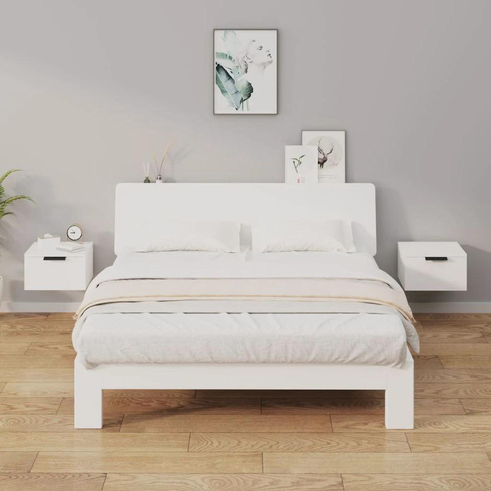 Wall-mounted Bedside Cabinet Smoked Oak 34x30x20 cm by vidaXL
