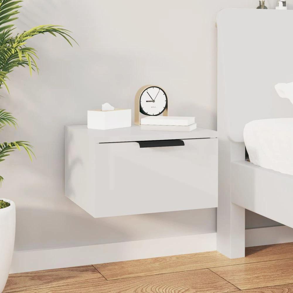 Wall-mounted Bedside Cabinet Smoked Oak 34x30x20 cm by vidaXL