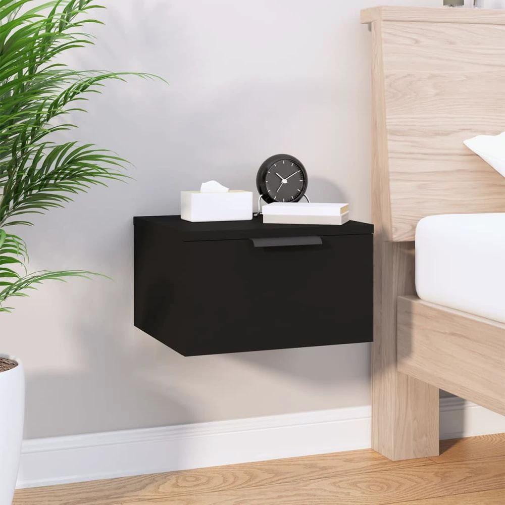 Wall-mounted Bedside Cabinet Smoked Oak 34x30x20 cm by vidaXL
