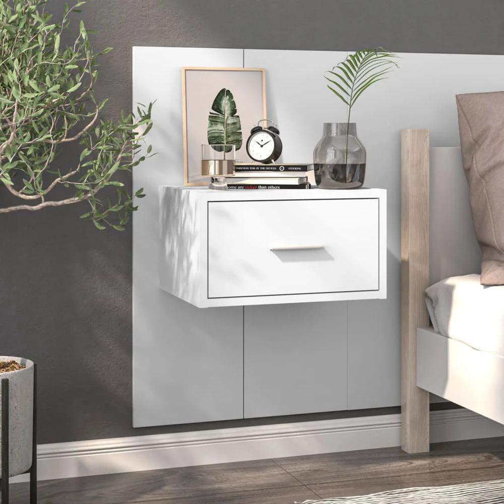 Wall-mounted Bedside Cabinet Smoked Oak by vidaXL