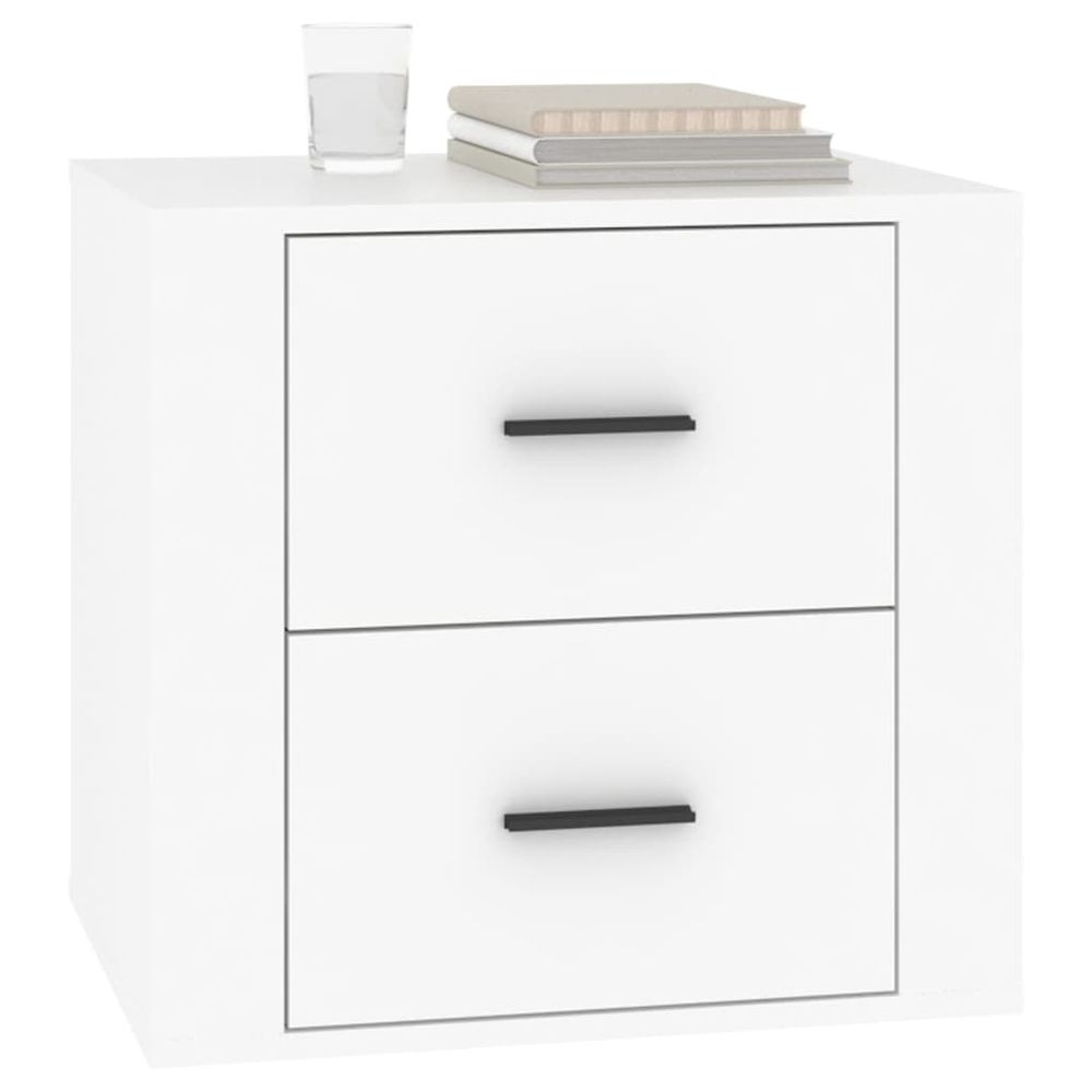 vidaXL Bedside Cabinet White 50x39x47 cm vidaXL - Nightstands Bedside Table